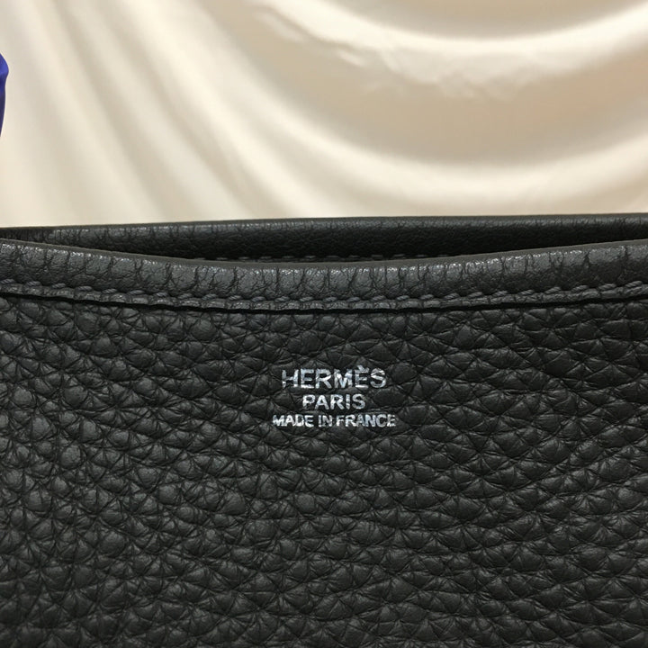 Top quality Hermes Grey Leather Evelyne TGM Super Rare Size Crossbody Bag Sku# 71340