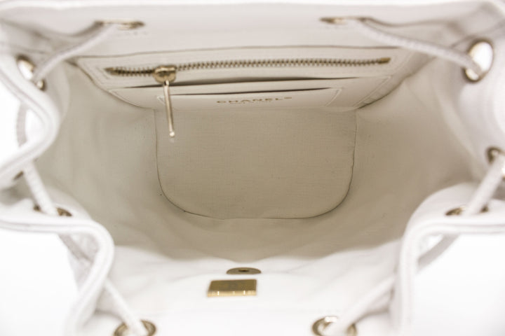 Top Quality Chanel AS4058 B10876 23S Backpack White / 10601 Caviar Backpacks Pbhw