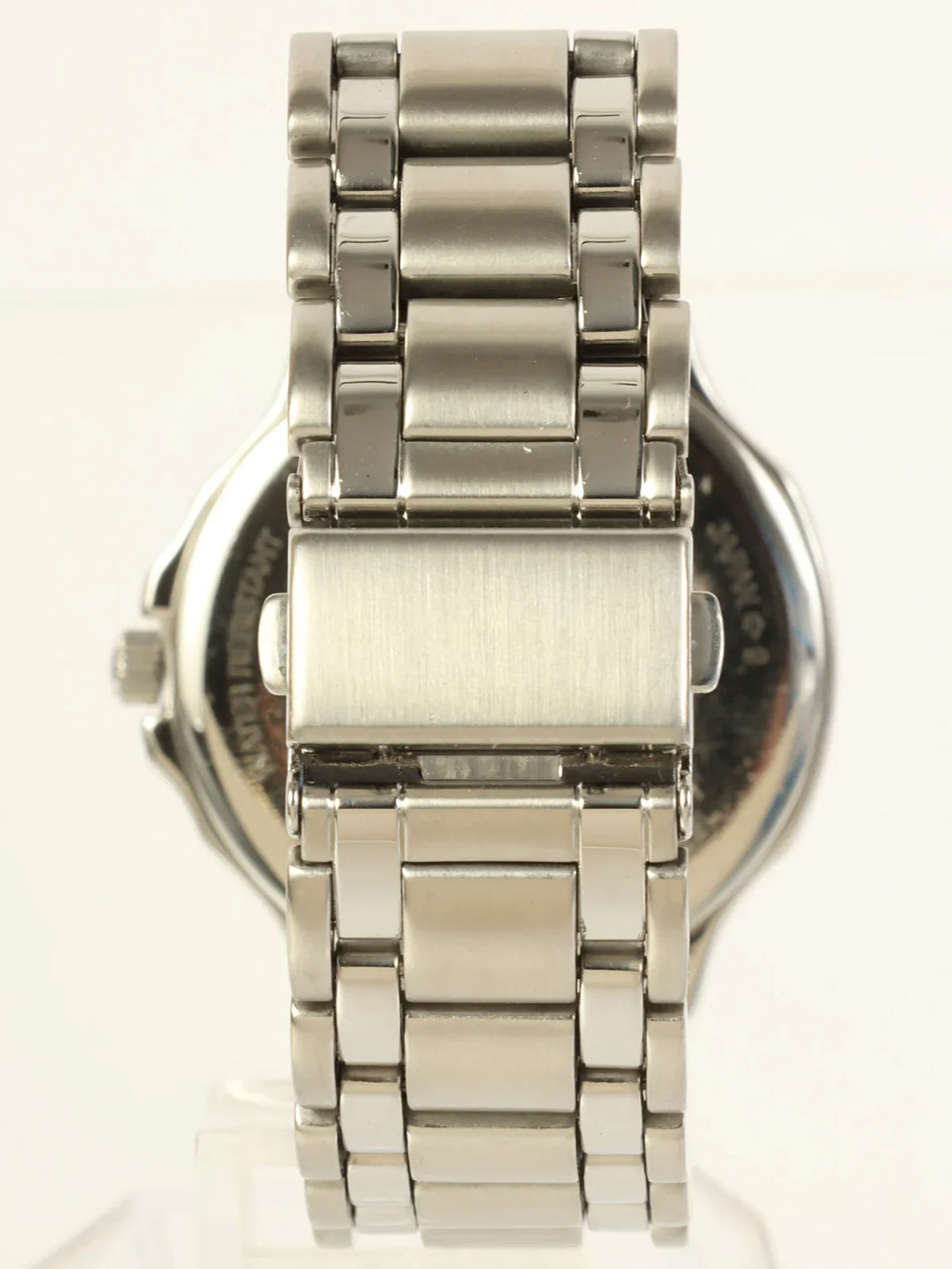 Burberry Round Logo Face Watch Silver/Black