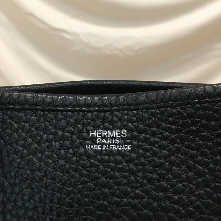 Top quality Hermes Black Leather Evelyne TGM Super Rare Size Crossbody Bag Sku# 71343