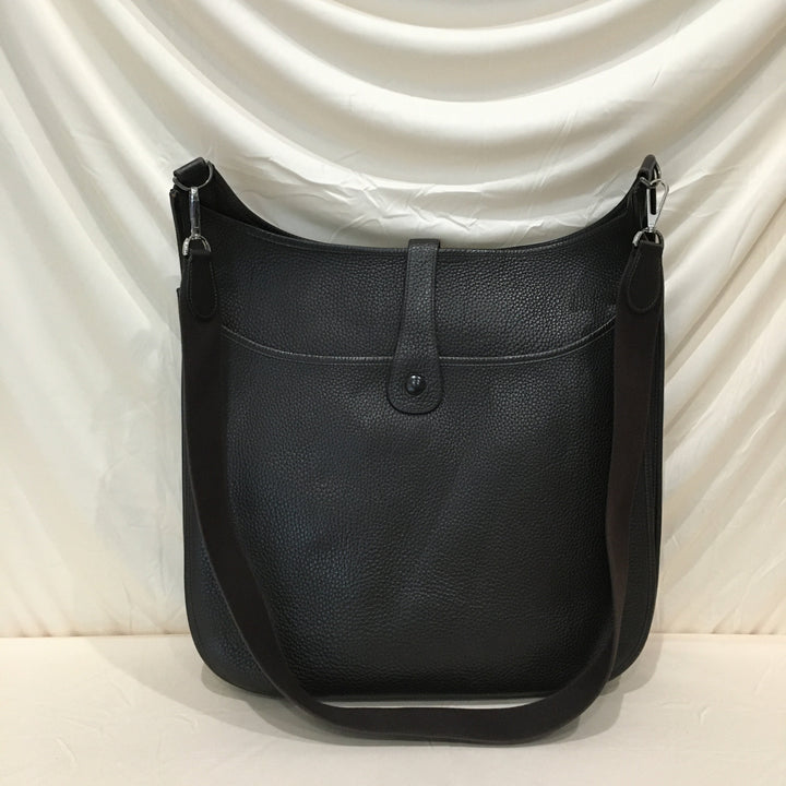 Top quality Hermes Dark Brown Leather Evelyne TGM Super Rare Size Crossbody Bag Sku# 71342