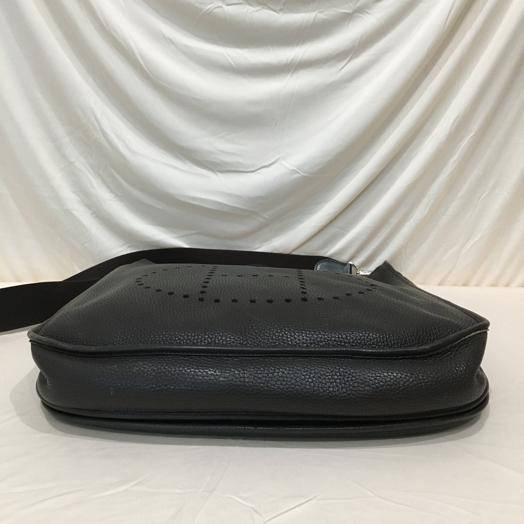 Top quality Hermes Dark Brown Leather Evelyne TGM Super Rare Size Crossbody Bag Sku# 71342