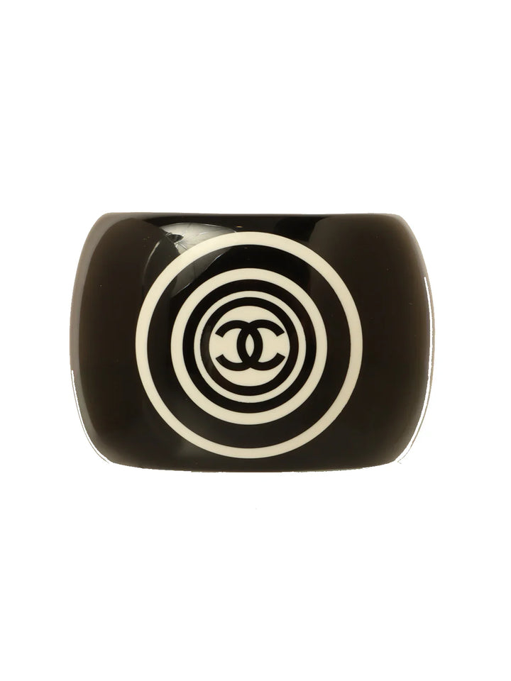 Chanel 2001 Made Cc Mark Bangle Black