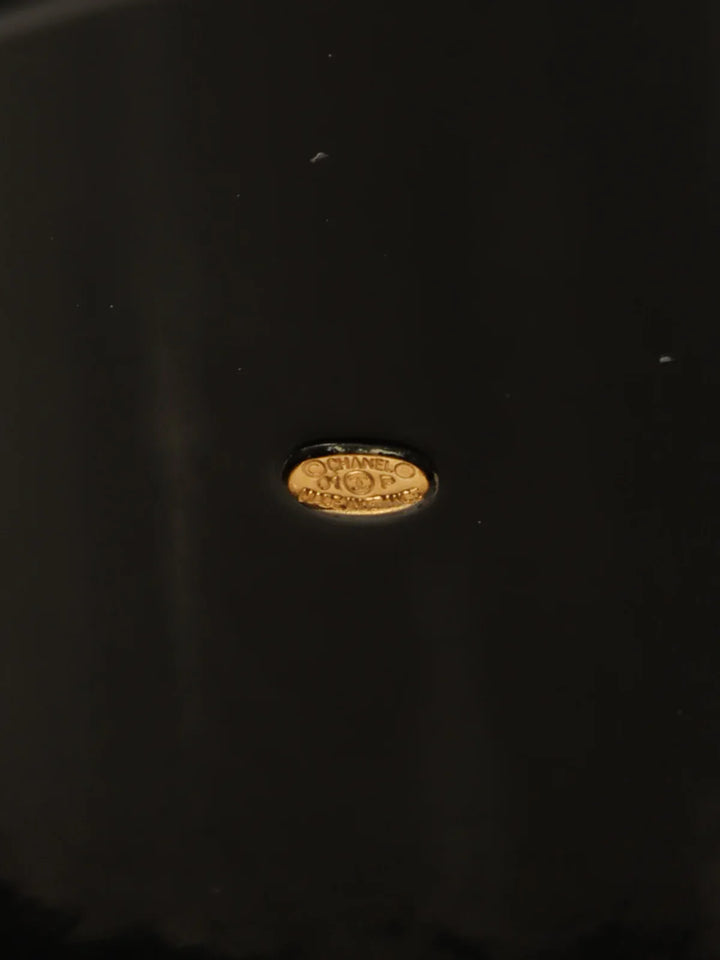 Chanel 2001 Made Cc Mark Bangle Black