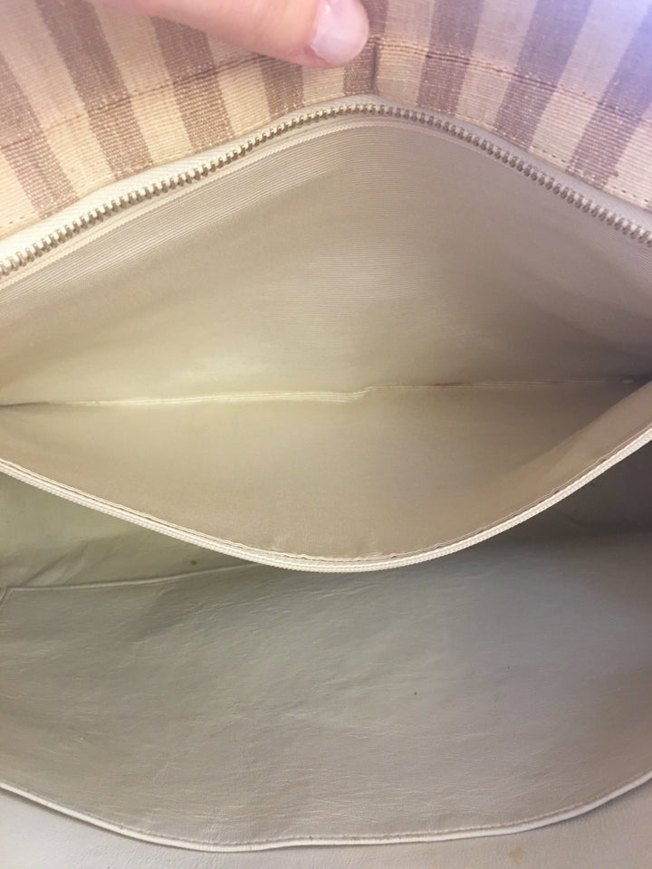 Top Quality Chanel Shoulder Bag in Beige Fabric