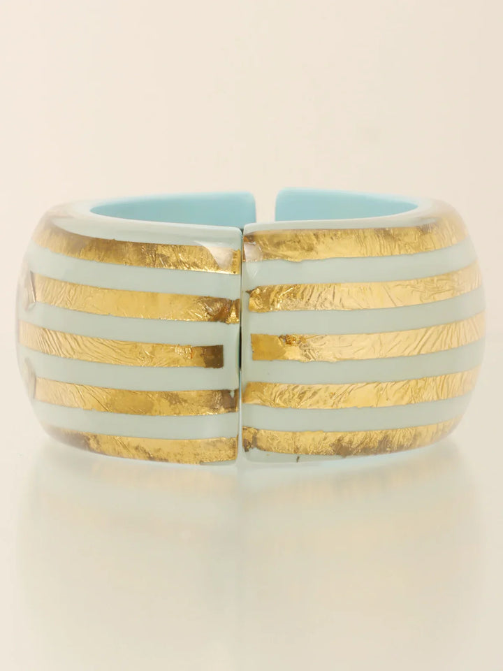 Chanel 2013 Made Pearl Cc Mark Bangle Ice Blue