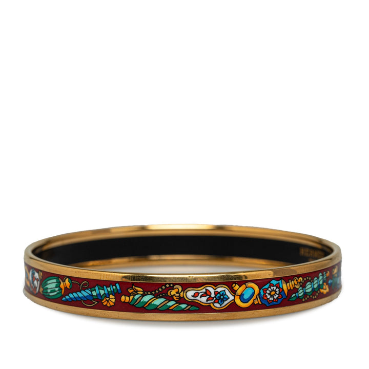 Top quality Hermes Narrow Enamel Bangle Costume Bracelet