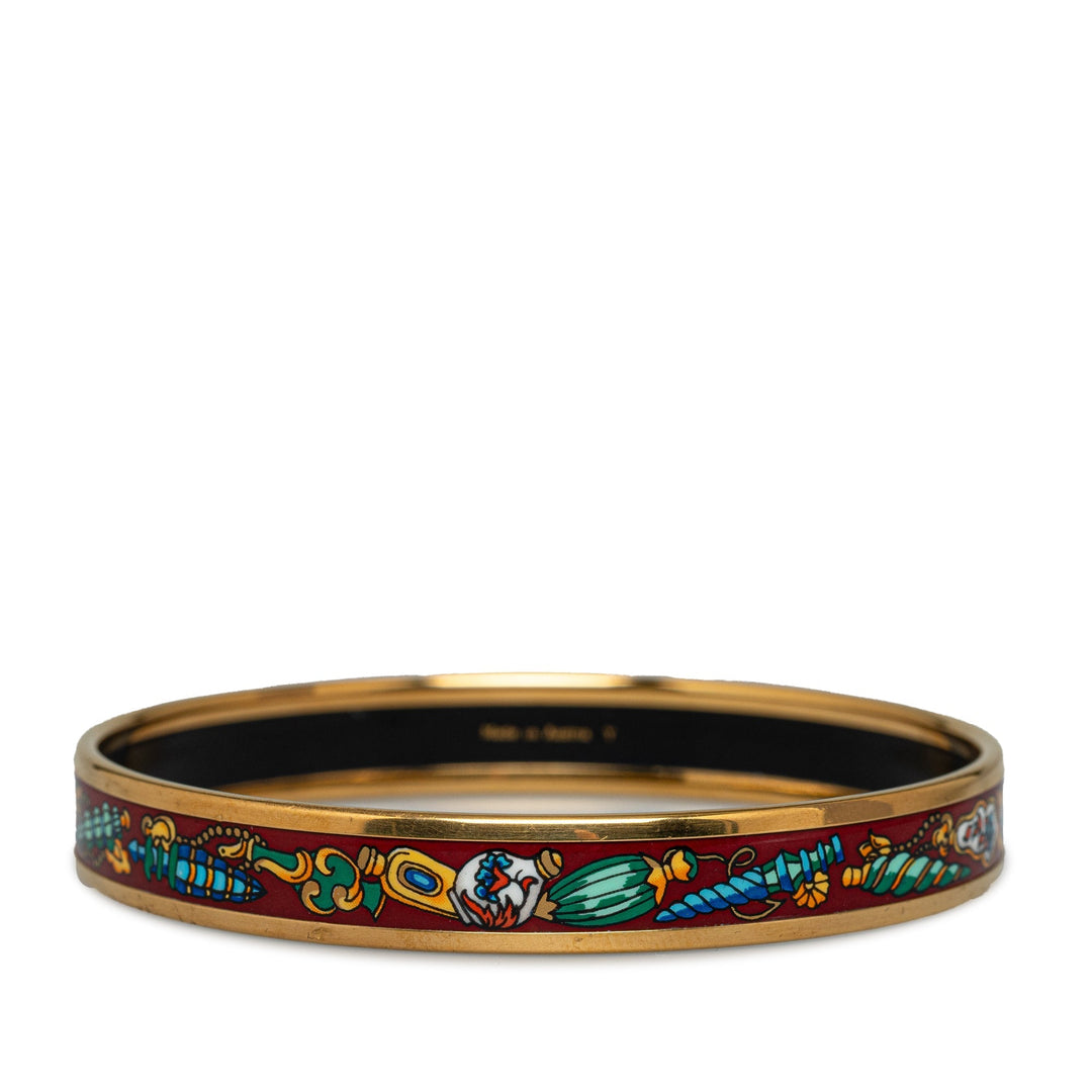 Top quality Hermes Narrow Enamel Bangle Costume Bracelet
