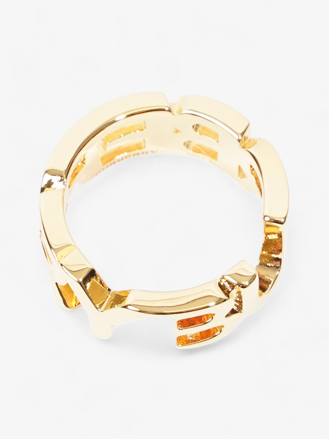 Burberry Logo Ring Gold Gold Plated 54