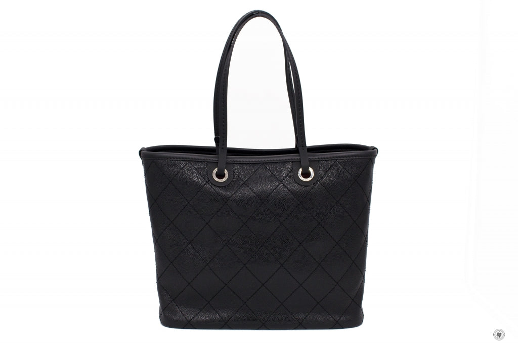Top Quality Chanel A92212 CC Black Caviar Tote Bag Shw