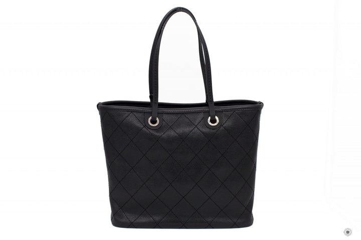 Top Quality Chanel A92212 CC Black Caviar Tote Bag Shw