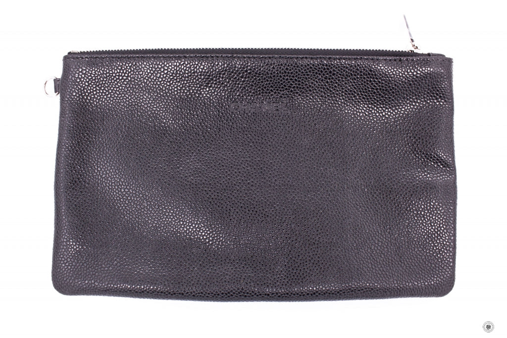Top Quality Chanel A92212 CC Black Caviar Tote Bag Shw