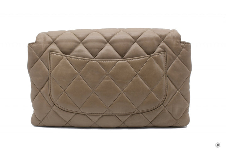 Top Quality Chanel A48634 Y04639 Quilted Flap  Taupe / 81344 Lambskin Shoulder Bags Shw