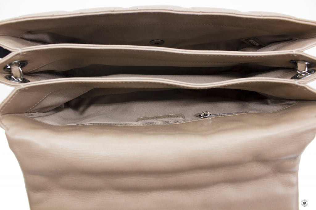 Top Quality Chanel A48634 Y04639 Quilted Flap  Taupe / 81344 Lambskin Shoulder Bags Shw