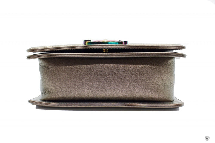Top Quality Chanel A67085 Y60313 Boy Iridescent  Bronze / 2B041 Calfskin Small  Shoulder Bags