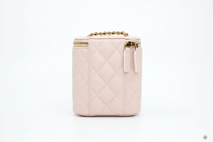 Top Quality Chanel AP1466Y33352 Small Vanity With Classic Chain Pink / NA116 Caviar Shoulder Bags Pbhw
