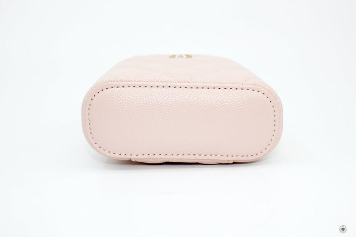 Top Quality Chanel AP1466Y33352 Small Vanity With Classic Chain Pink / NA116 Caviar Shoulder Bags Pbhw