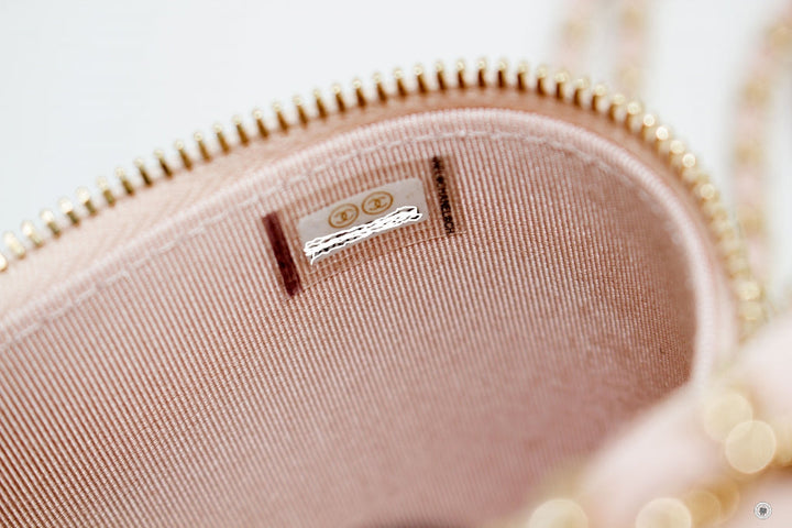 Top Quality Chanel AP1466Y33352 Small Vanity With Classic Chain Pink / NA116 Caviar Shoulder Bags Pbhw