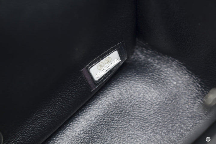 Top Quality Chanel A35200 Y60594 CC Chervon Mini Square Black / 94305 Lambskin 17CM Shoulder Bags Shw