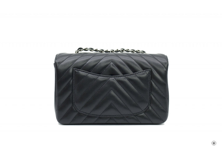 Top Quality Chanel A69900 Y60594 CC Chervon  Black / 94305 Lambskin 20CM Shoulder Bags Shw
