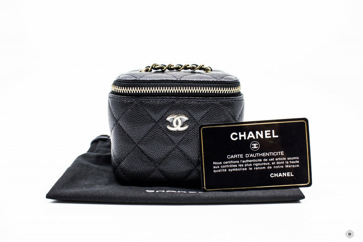 Top Quality Chanel AP1340Y33352 Small Vanity Black / C3906 Caviar Shoulder Bags Pbhw