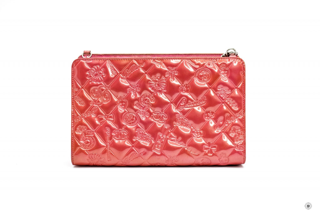 Top Quality Chanel Mademoiselle Monaco Biarritz Purse Pink Patent Shoulder Bags Shw