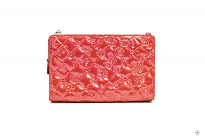 Top Quality Chanel Mademoiselle Monaco Biarritz Purse Pink Patent Shoulder Bags Shw