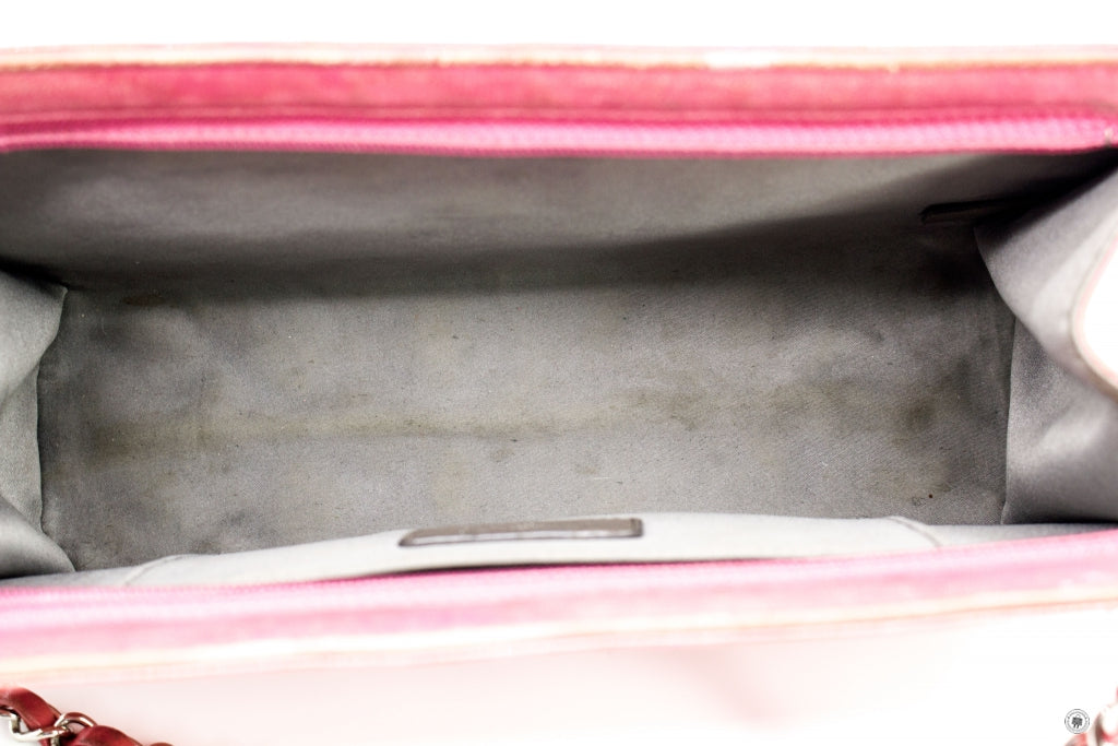Top Quality Chanel Mademoiselle Monaco Biarritz Purse Pink Patent Shoulder Bags Shw