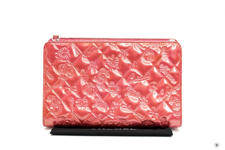 Top Quality Chanel Mademoiselle Monaco Biarritz Purse Pink Patent Shoulder Bags Shw