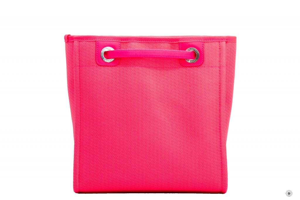 Top Quality Chanel A66939B05492 Deauville Shopping Tote Neo Pink / NC270 Fabric Shoulder Bags Shw