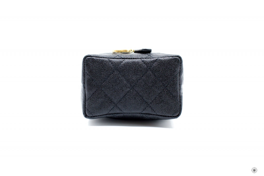 Top Quality Chanel AP2194 B05722 Small Vanity With Chain Black / 94305 Caviar Shoulder Bags Gbhw