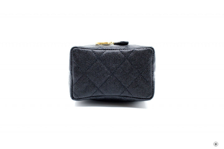 Top Quality Chanel AP2194 B05722 Small Vanity With Chain Black / 94305 Caviar Shoulder Bags Gbhw
