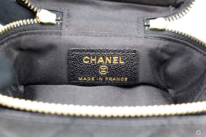 Top Quality Chanel AP2194 B05722 Small Vanity With Chain Black / 94305 Caviar Shoulder Bags Gbhw