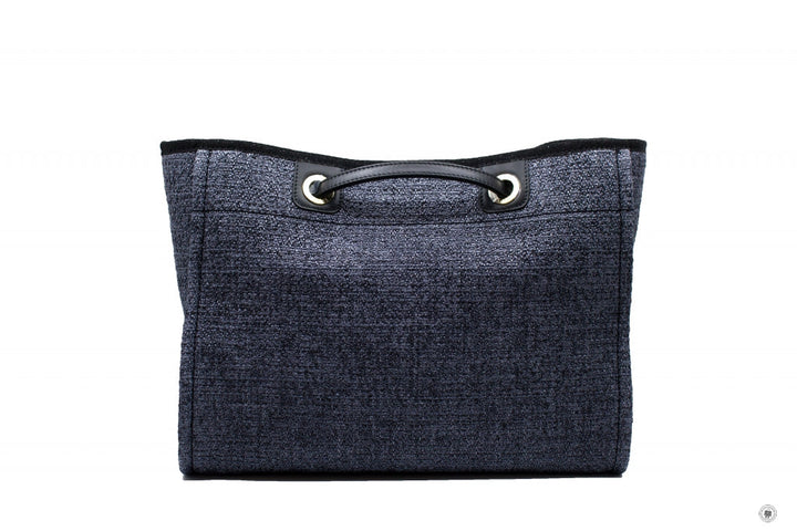 Top Quality Chanel A67001 Y84118 Deauville Shopping Tote Black / 94305 Fabric Tote Bag Pbhw
