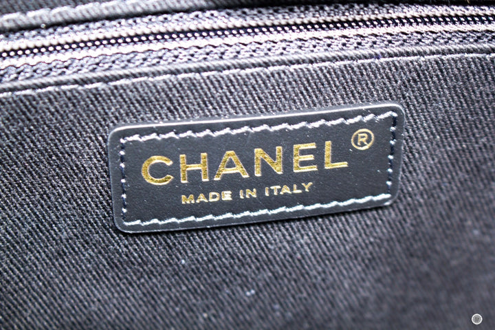 Top Quality Chanel A67001 Y84118 Deauville Shopping Tote Black / 94305 Fabric Tote Bag Pbhw