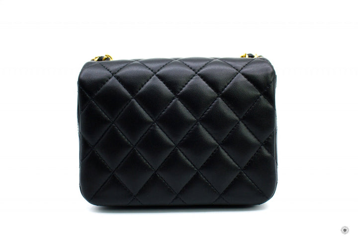 Top Quality Chanel AS2599B05828 Mini Flap Bag Black / 94305 Lambskin Shoulder Bags Gbhw