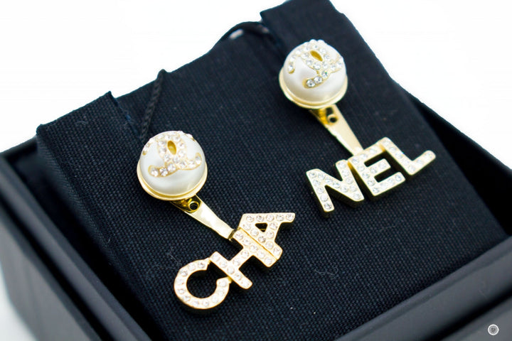 Top Quality Chanel AB6484B06148 Metal, Imitation Pearls & Diamond Gold, Pearly Whi Gold / ND176 Metal Earrings Ghw