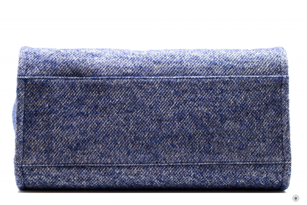 Top Quality Chanel A69941 B06387 NE267 Deauville Shopping Tote Mixed Fibers Fabric Tote B Blue / NE267 Fabric Tote Bag Shw