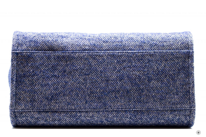 Top Quality Chanel A69941 B06387 NE267 Deauville Shopping Tote Mixed Fibers Fabric Tote B Blue / NE267 Fabric Tote Bag Shw