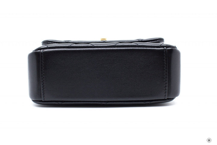 Top Quality Chanel AS2733 B06356 CC Logo Flap Bag Black / 94305 Calfskin Shoulder Bags Gbhw