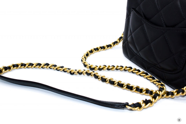 Top Quality Chanel AS2733 B06356 CC Logo Flap Bag Black / 94305 Calfskin Shoulder Bags Gbhw