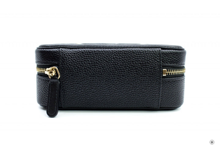 Top Quality Chanel A84452 Y06542 CC Filigree Vanity Clutch With Chain Black / 94305 Caviar Shoulder Bags Ghw
