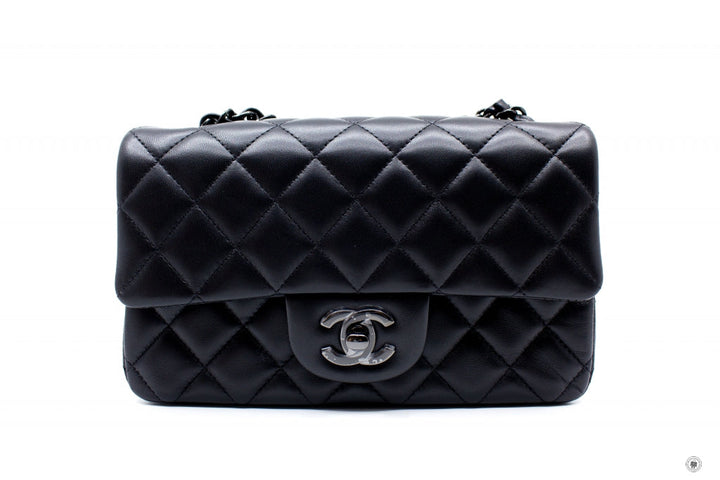 Top Quality Chanel A69900 B06311 Classic CC Flap  Black / 94305 Lambskin Shoulder Bags Bkhw