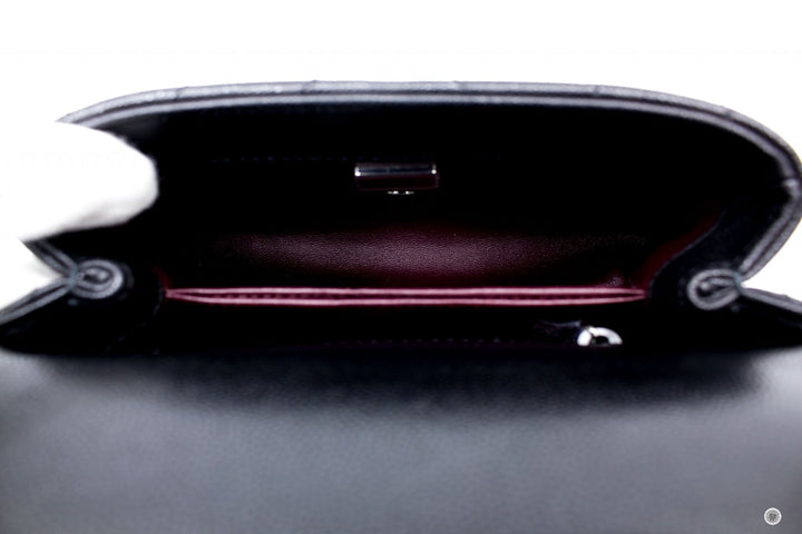 Top Quality Chanel AS2215B06818 Mini Chevron Coco Handle  Black / 94305 Caviar Shoulder Bags Bkhw