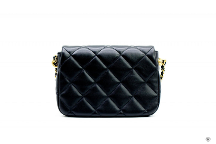 Top Quality Chanel AS2855B06895 Mini Flap Bag With Pearl Chain Version Black / 94305 Calfskin 19CM Shoulder Bags Gbhw
