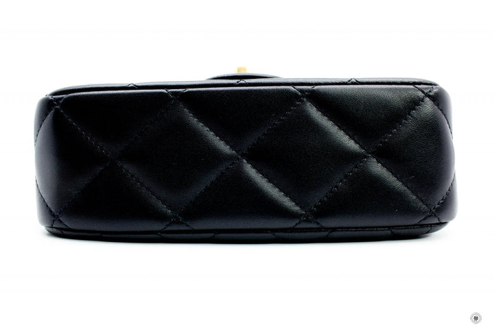Top Quality Chanel AS2855B06895 Mini Flap Bag With Pearl Chain Version Black / 94305 Calfskin 19CM Shoulder Bags Gbhw