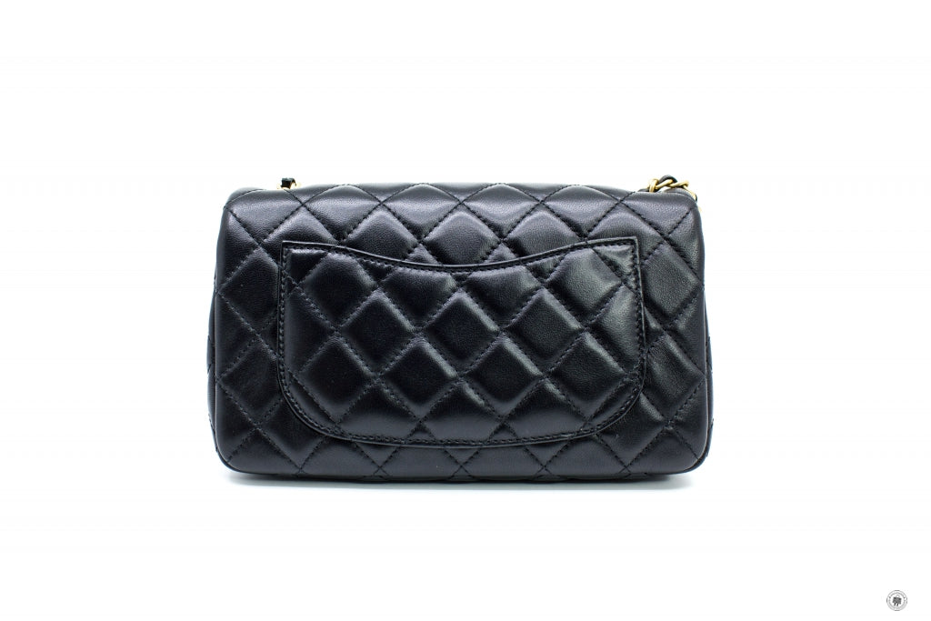 Top Quality Chanel AS1787B02916 Classic CC Flap Bag Black / 94305 Lambskin Shoulder Bags Gbhw