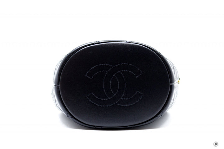 Top Quality Chanel AS2859B06895 Bucket Bag With Imitation Pearls Black / 94305 Lambskin Shoulder Bags Gbhw