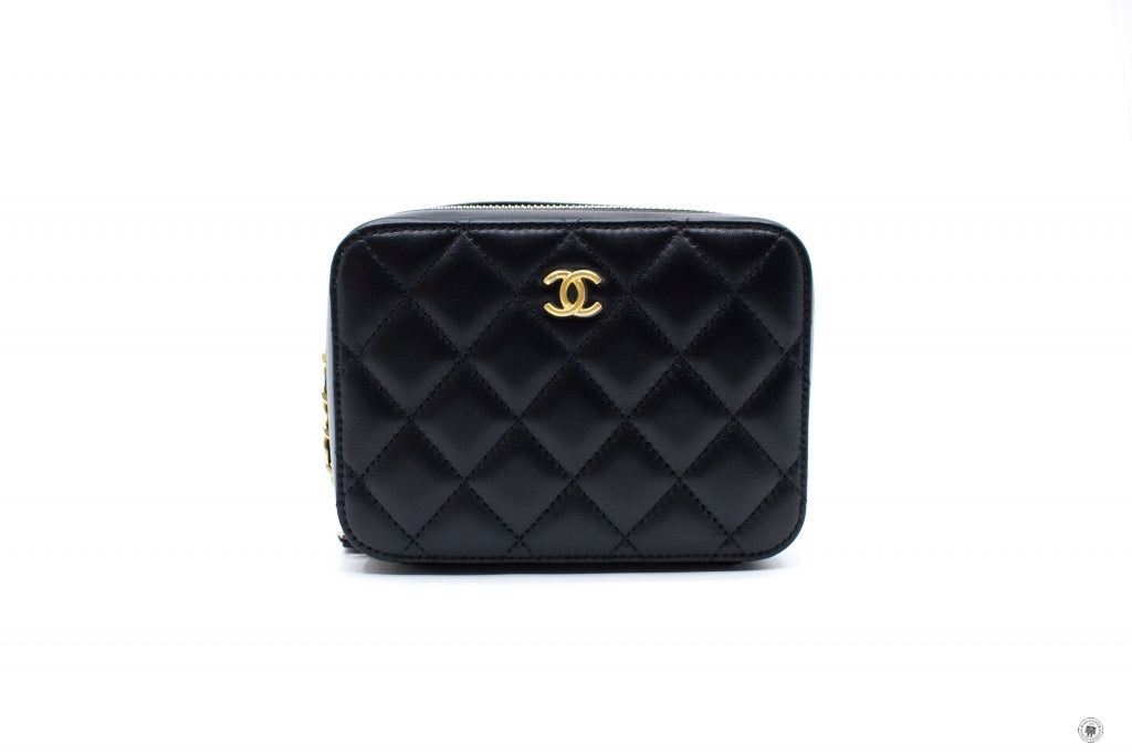 Top Quality Chanel AP2463B02916 Mini Camera Case Black / 94305 Lambskin Shoulder Bags Gbhw