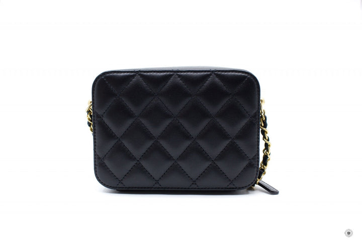 Top Quality Chanel AP2463B02916 Mini Camera Case Black / 94305 Lambskin Shoulder Bags Gbhw
